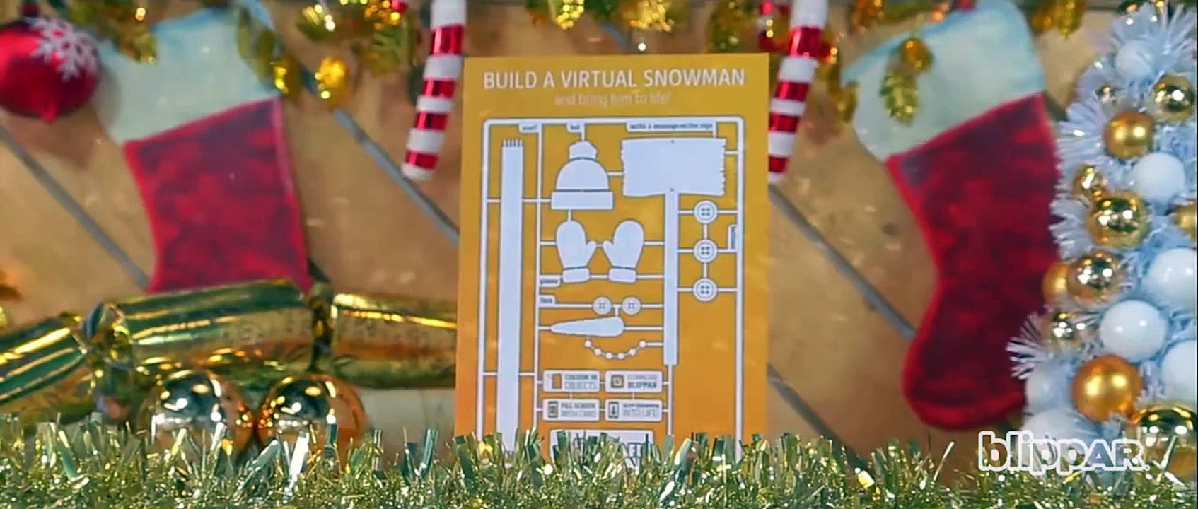 Build a virtual snowman with Blippar using augmented reality