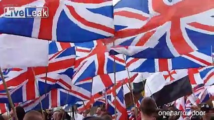 Almost 1,000 Britain First patriots march in Rotherham