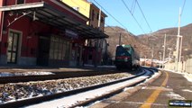 treni e neve sulla linea storica dei giovi : isola del cantone e borgo fornari
