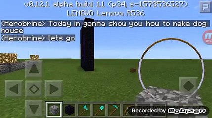 Minecraft pe how to make dog house