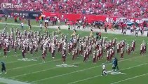 Panthers Kicker Shoves Band Members So He Can Practice