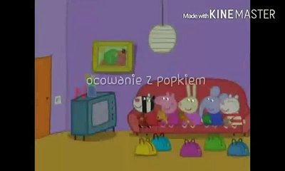 Świnka pepa i Nocowanie z popkiem