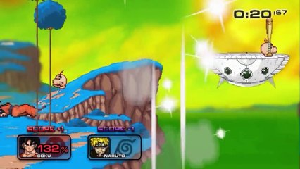 primeiro video do canal     Goku VS Naruto  ssf2