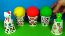 10 Play-Doh Ice Cream Surprise Eggs Marvel Spiderman Disney Cars Hello Kitty Disney Princess