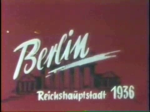 Berlin 1936 english travelogue