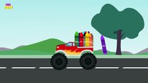 Monster Truck Colors For Children | Learn Colours Monster Trucks |