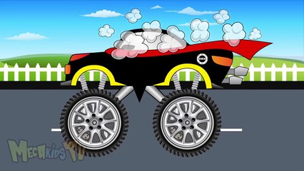 Ninja Truck   Monster Trucks For Children   Mega Kids Tv