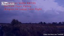 V-RA Lancaster Bomber Test Flight 3-9-14 - Durham Tees Valley (Teesside Airport) VeRA V12 Merlin