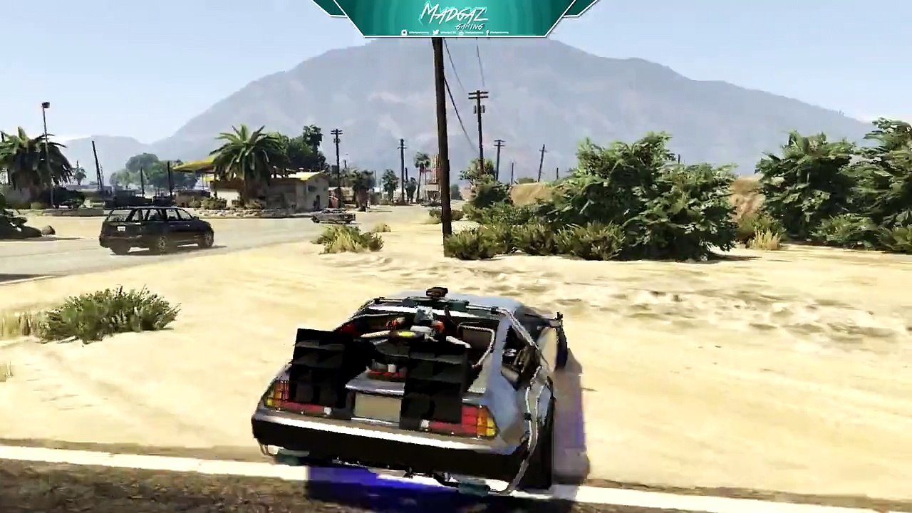GTA 5 BACK TO THE FUTURE DELOREAN MOD, DRIVE THE DELOREAN IN GTA 5