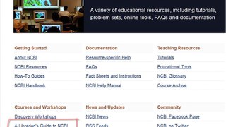 A Guide to NCBI: Gene Expression, Part 1