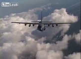 AC-130 Fires Flares.