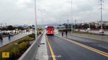 Metro bus view on islamabad,Pakistan