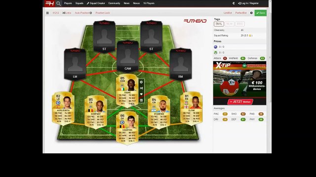 Fifa 16 BPL Squad Builder GERMAN PS4