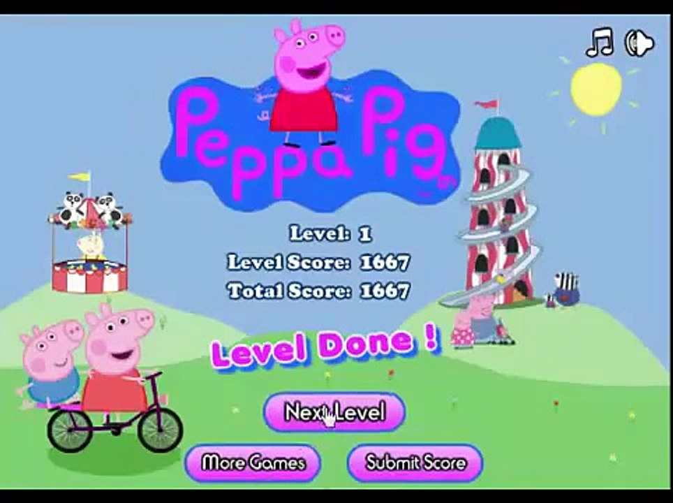 Peppa Pig Nickelodeon bicycle Video Games For Kids.mp4 Peppa Pig en Español Episodio