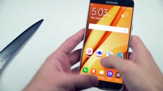Samsung Galaxy Note 5 testing with Hammer & Knife