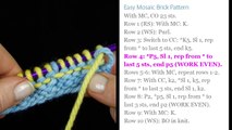 How to Do Basic Mosaic Knitting – Easy Brick Mosaic Pattern