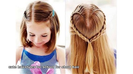 cute hairstyles for school for short hair