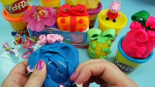Play doh videos Kinder surprise eggs Peppa pig Barbie Disney toys
