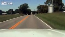 While Responding  to Structure Fire, Dash Cam Catches Mororcyclist Crashing Into Yielding Traffic