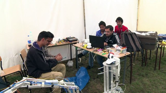 Les robots martiens se livrent bataille en Pologne