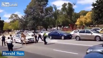 Naked Guy Fights Police