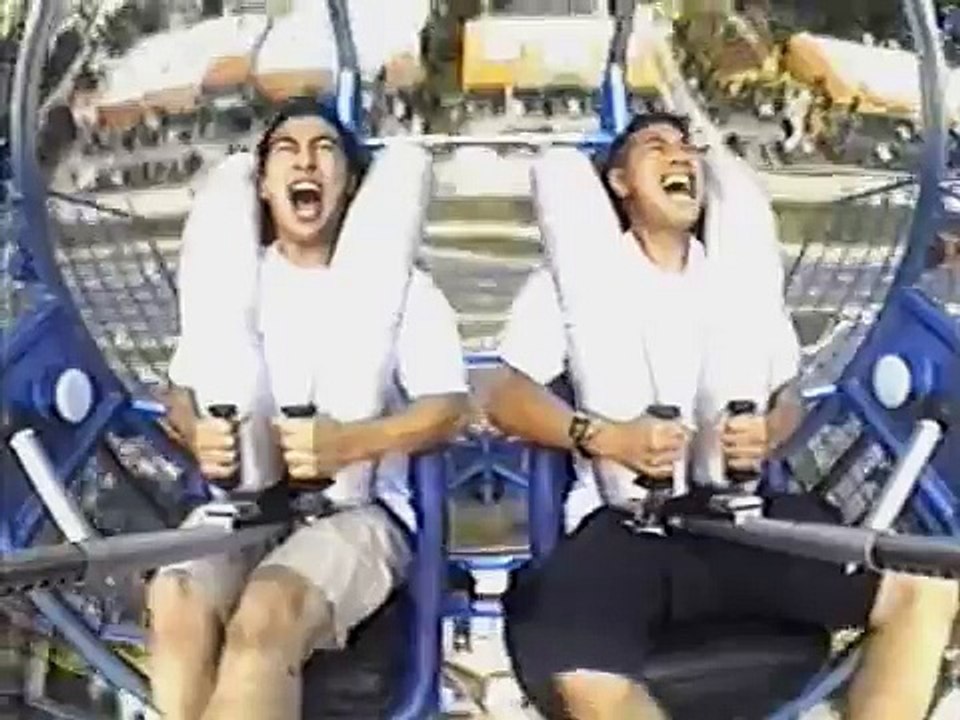 Asians on the slingshot ride.