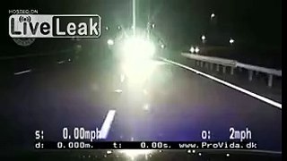 UK Police car in collision with oncoming car...
