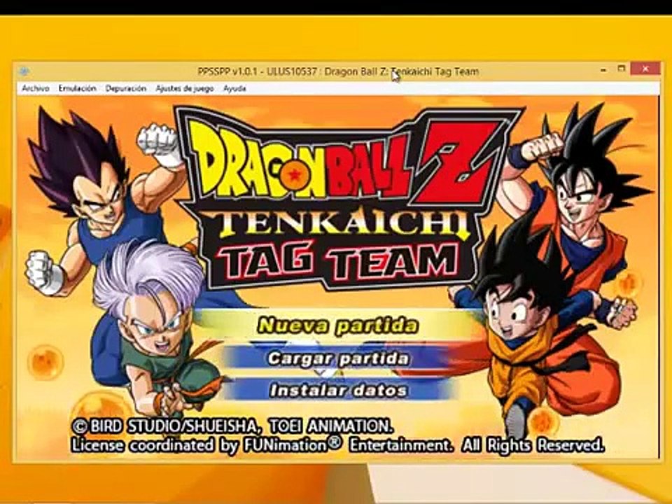 Descargar Dragon Ball Z Tenkaichi Tag team PSP
