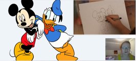 Speedpaint/ lets draw Disney : Mickey mouse N Donald Duck