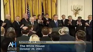 10-26-2001 - George W Bush signs the Patriot Act