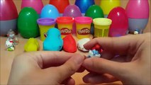 13 Play Doh Surprise Eggs The Smurfs, Looney Tunes, Ben 10, Hello Kitty, Toys
