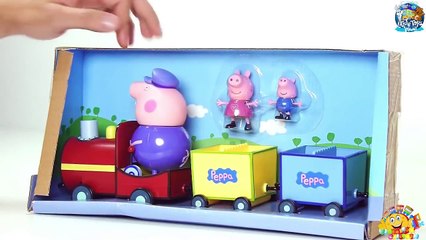 Video For Kids Entertainment Toys Train Peppa Pig Свинка Пеппа Паровозик Дедушки Игрушки на Русском