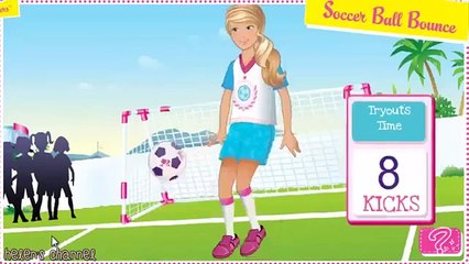 BARBIE   Barbie Soccer Ball Bounce 2014   English Episode Full Game   BARBIE Game for Children