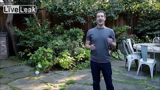 Mark Zuckerburg accepts Ice Bucket Challenge...