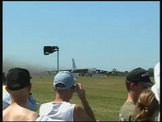 B52 bomber at Fairford Royal International Air Tattoo 2006.