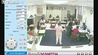 Hacked CCTV and PA system in a class