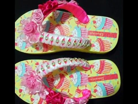 chinelos bordados