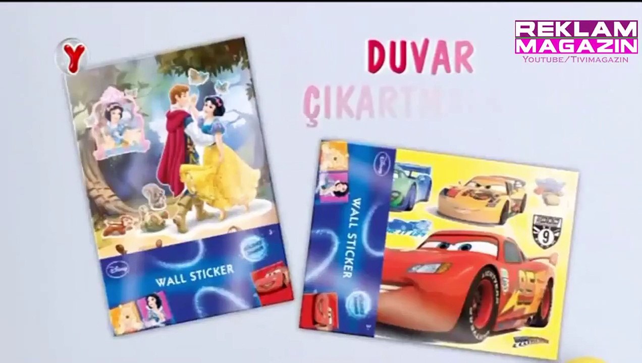 Habertürk Gazetesi Cars Pamuk Prenses Büyük Çıkartma Hediye Reklamı