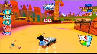 Cartoon Network Racing PS2 Professor Utonium And Johnny Bravo Gameplay