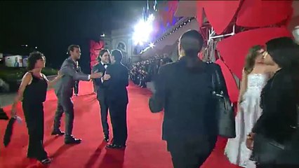 alfombra roja @p_lanzani, @ptraper y Guillermo Francella en #Venezia72 @ElClan_pelicula  #ElClan  by @justsmilepeter