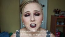 Burgundy   Gold Halo Eye Tutorial // Makeup Geek Eyeshadows & Pigments Review