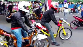 latest news motorcycle drag bandung Indonesian highway