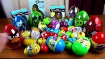30 Surprise Easter Eggs Kinder Peppa HelloKitty Giant AngryBirds Starwars Disney Marvel Sp Part 1