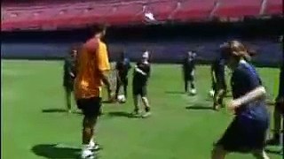 Ronaldinho VS Youngster Cristian Ceballos