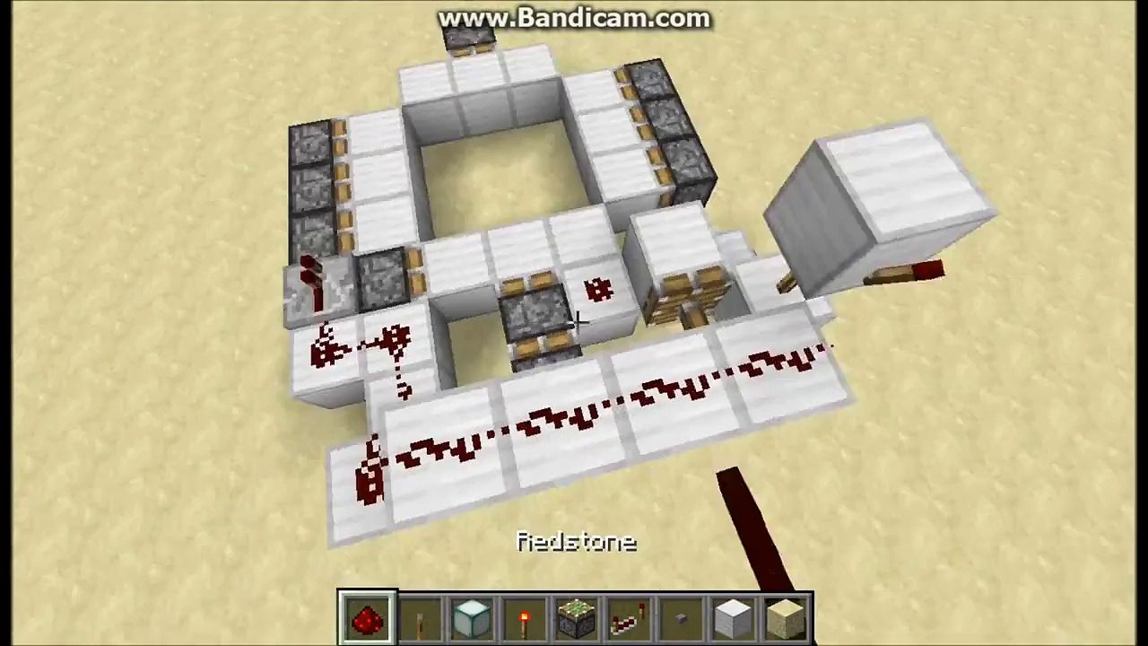 Minecraft: 3x3 vertical piston door tutorial (1.8.1+) - video Dailymotion