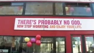 Atheistische Werbekampagne auf Londoner Bussen