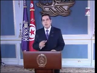 Final Speech of The" Great Dictator" Zine el Abidine Ben Ali.