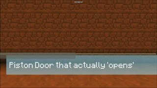Minecraft - New Piston Door Concept