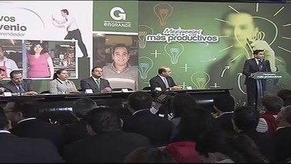 Transmisión de la Firma del Convenio para el Fondo Nacional Emprendedor entre INADEM y Edoméx.