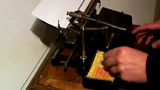 The Mignon Index Typewriter - 1905